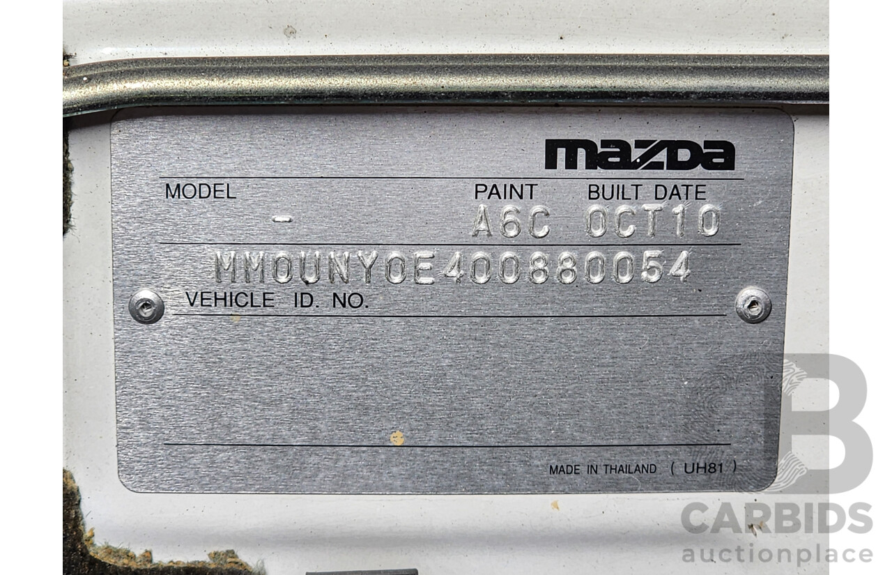 11/2010 Mazda Bt50 BOSS B3000 SDX (4x4) 09 UPGRADE Dual Cab P/Up White 3.0L