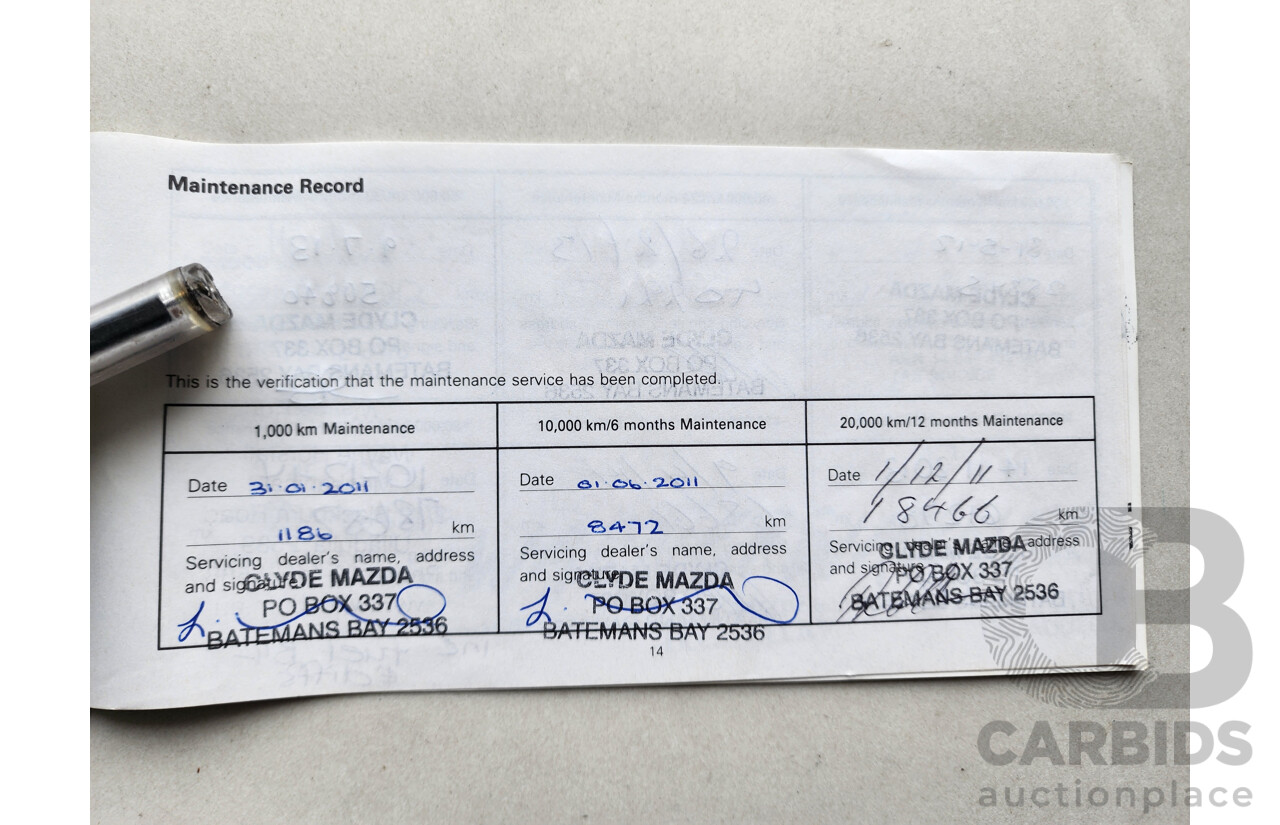 11/2010 Mazda Bt50 BOSS B3000 SDX (4x4) 09 UPGRADE Dual Cab P/Up White 3.0L