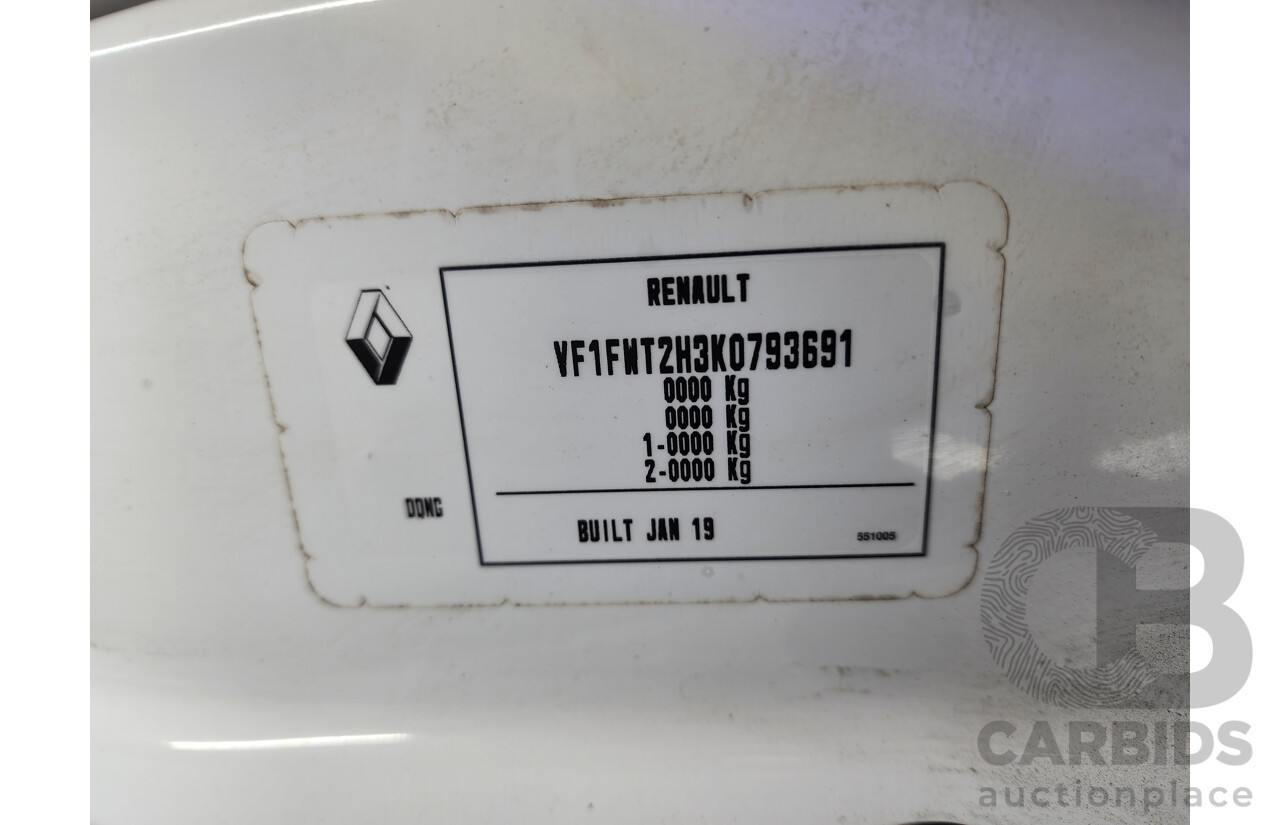 06/2019 Renault Kangoo MAXI X61 MY19 4d Van White 1.5L
