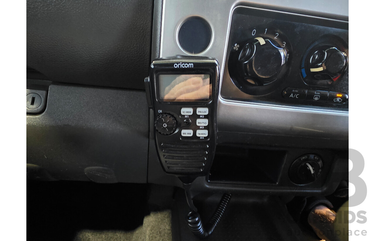 12/2009 Nissan Navara ST (4x4) D40 Dual Cab P/Up Black Turbo Diesel 2.5L