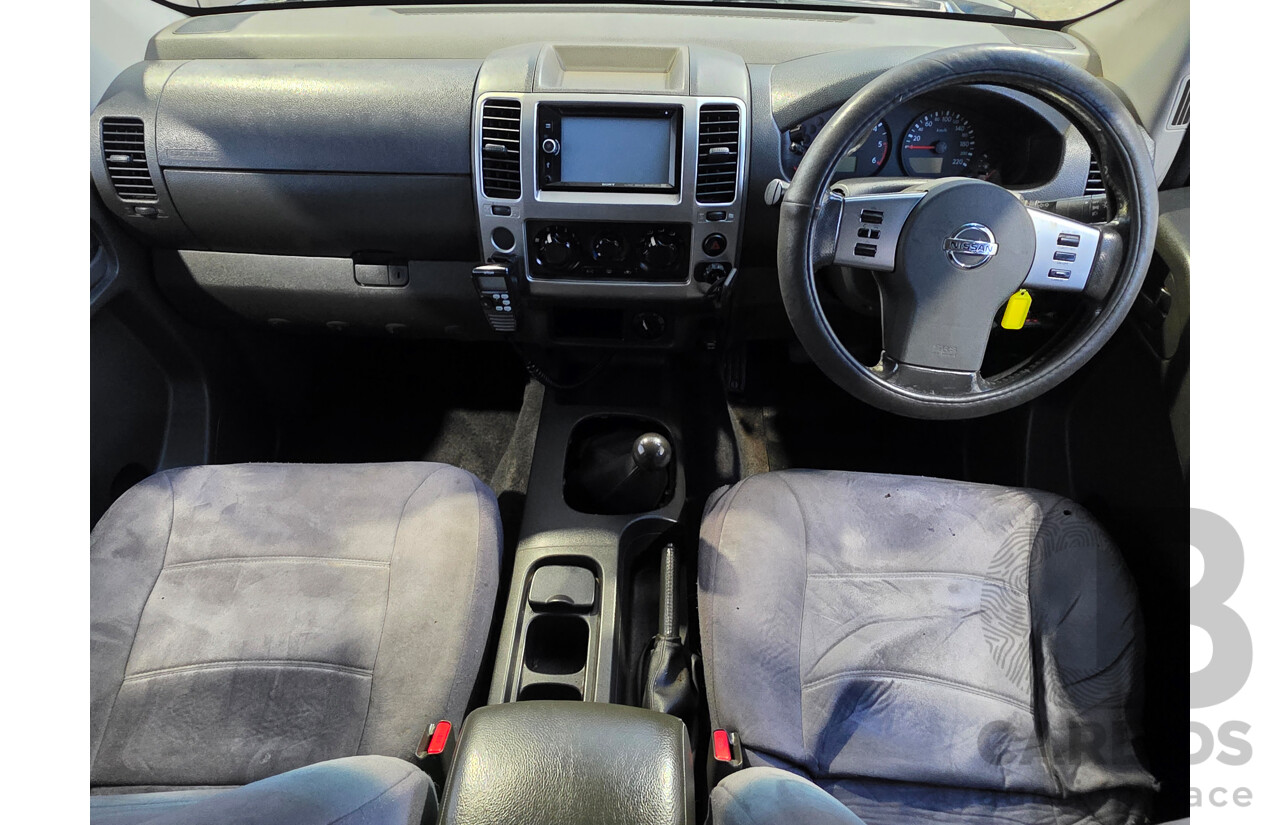 12/2009 Nissan Navara ST (4x4) D40 Dual Cab P/Up Black Turbo Diesel 2.5L