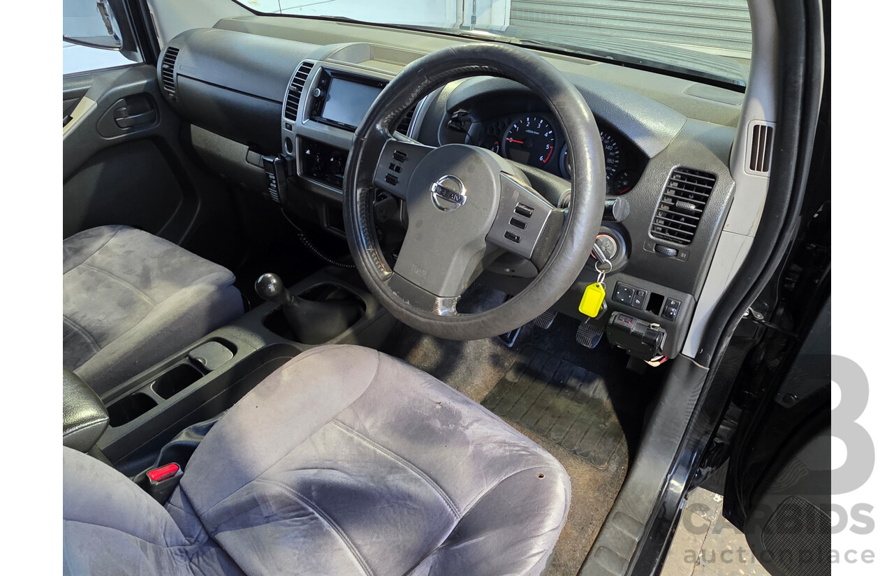 12/2009 Nissan Navara ST (4x4) D40 Dual Cab P/Up Black Turbo Diesel 2.5L
