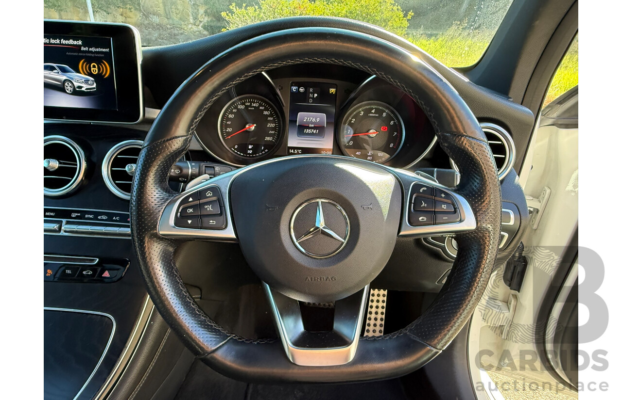 07/2019 Mercedes-Benz Glc 300 4MATIC AWD X253 MY20 4D Wagon White 2.0L
