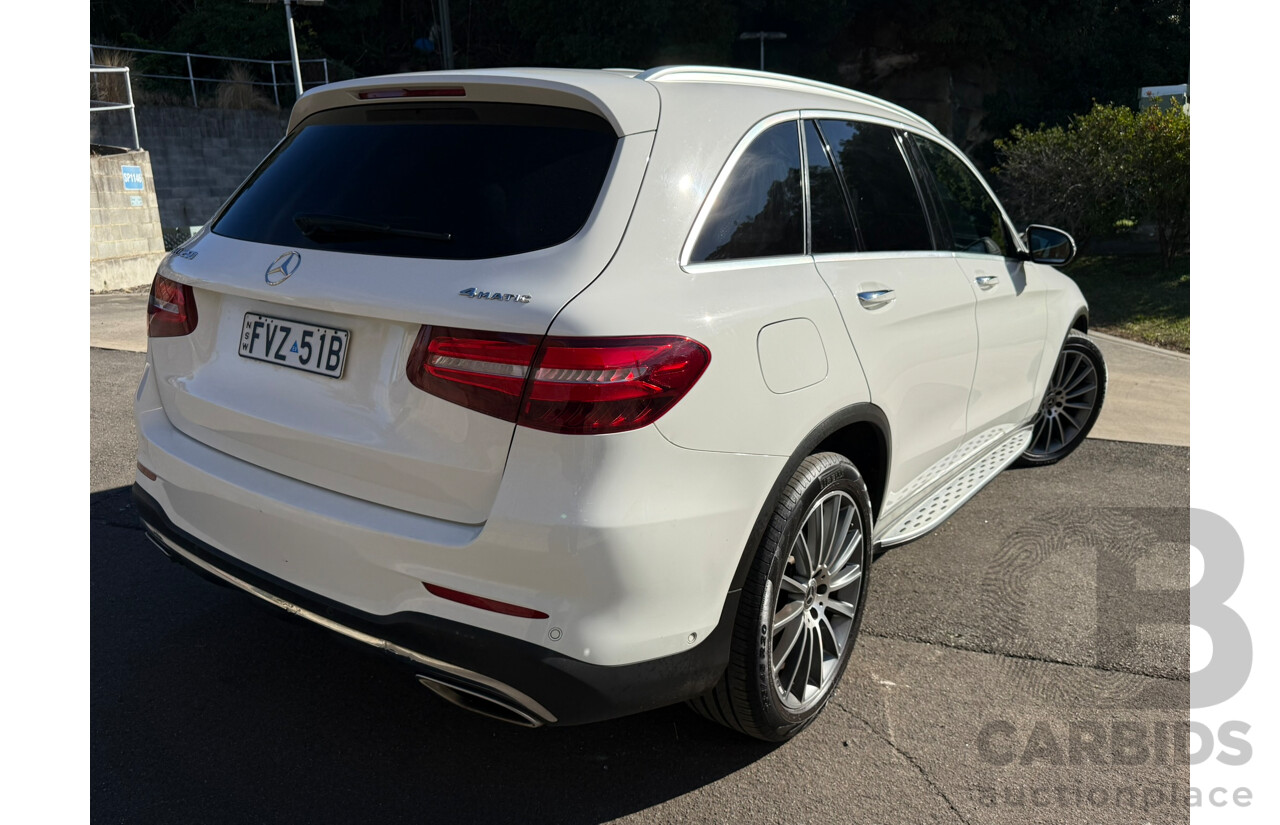07/2019 Mercedes-Benz Glc 300 4MATIC AWD X253 MY20 4D Wagon White 2.0L
