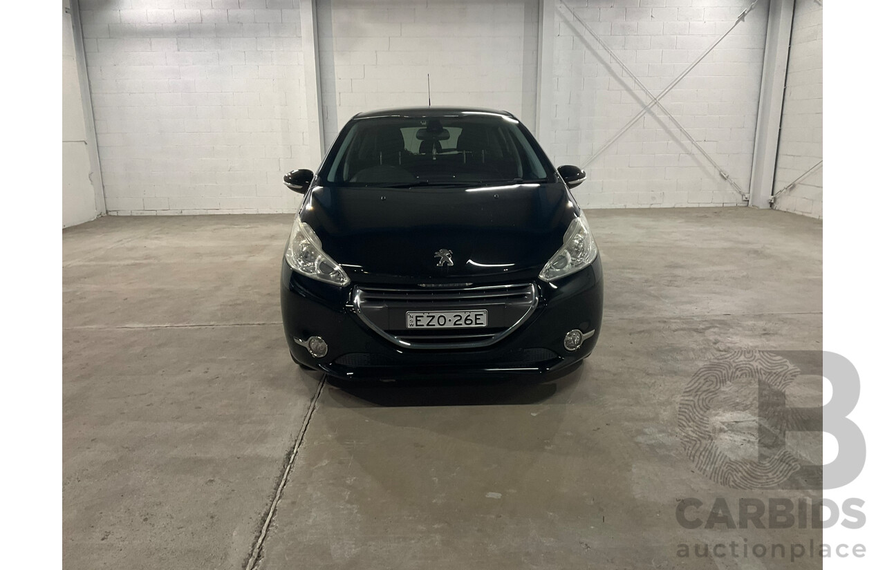 08/2013 Peugeot 208 Allure Premium 5d Hatchback Black 1.6L