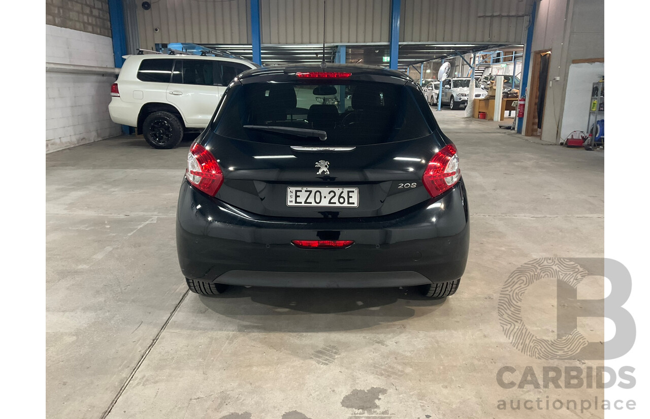 08/2013 Peugeot 208 Allure Premium 5d Hatchback Black 1.6L