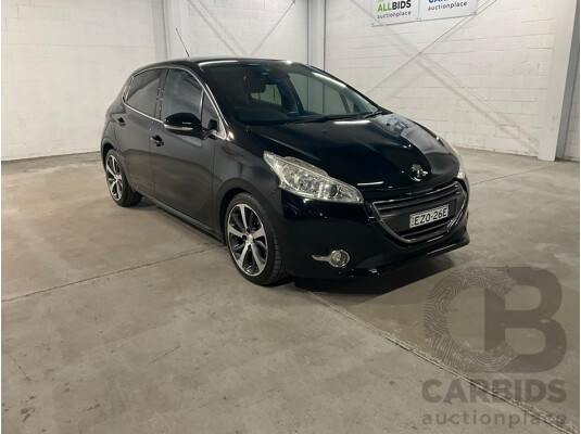 08/2013 Peugeot 208 Allure Premium 5d Hatchback Black 1.6L