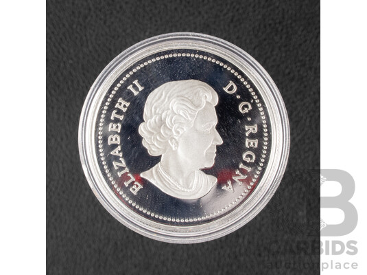 Canada 2004 Silver Proof Dollar, Poppy Remembrance .999