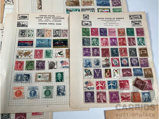Collection of Vintage International Stamps Including Japan, USA, New Zealand, Great Britain, Ireland, Australian 1960's/70's First Day Covers and More