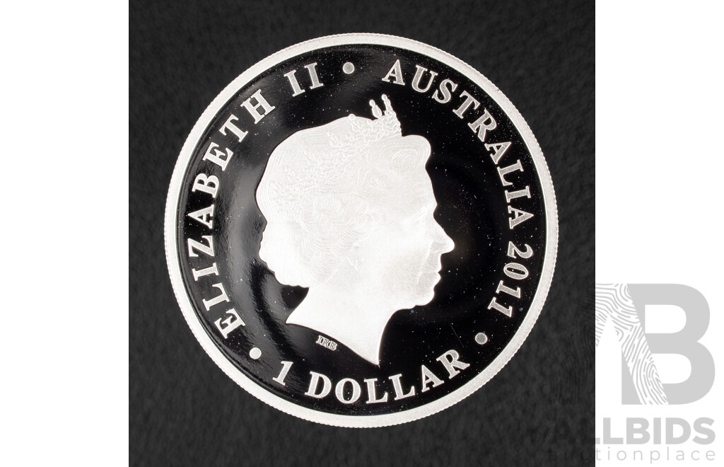 Australia Perth Mint 2011 Silver One Dollar Coin, Centenary of Australian Commonwealth Bronze Coinage .999