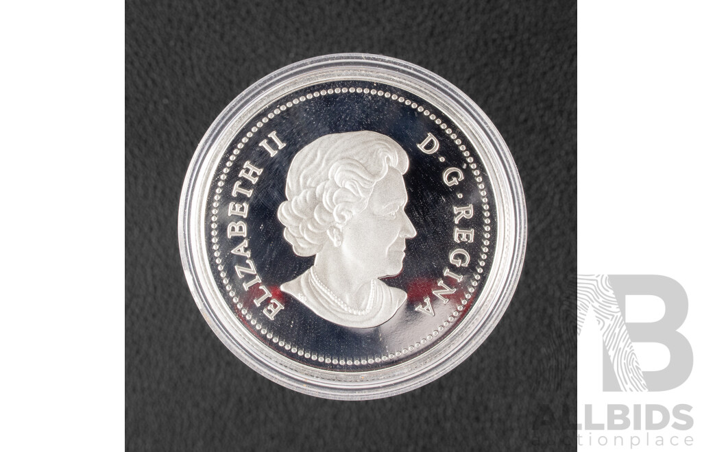 Canada 2004 Silver Proof Dollar, Poppy Remembrance .999