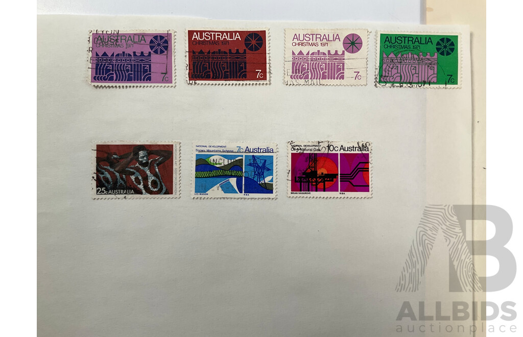 Collection of Australian Predecimal and Early Decimal Stamps Including Mint Blocks, QV Queensland, QV Victoria, QV South Australia, Western Australia, 1966 QE2 Set and More