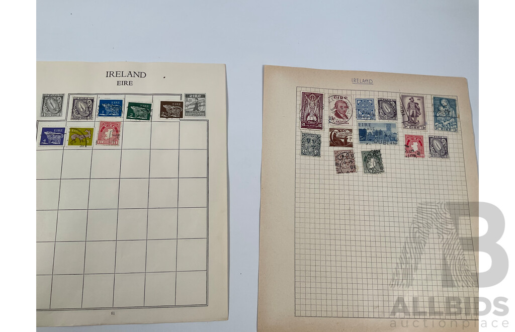 Collection of Vintage International Stamps Including Japan, USA, New Zealand, Great Britain, Ireland, Australian 1960's/70's First Day Covers and More