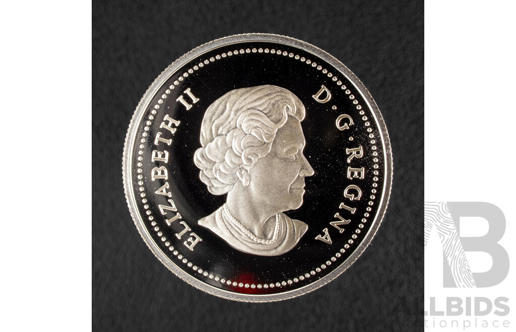 Canada 2004 Silver Proof Dollar, Poppy Remembrance .999