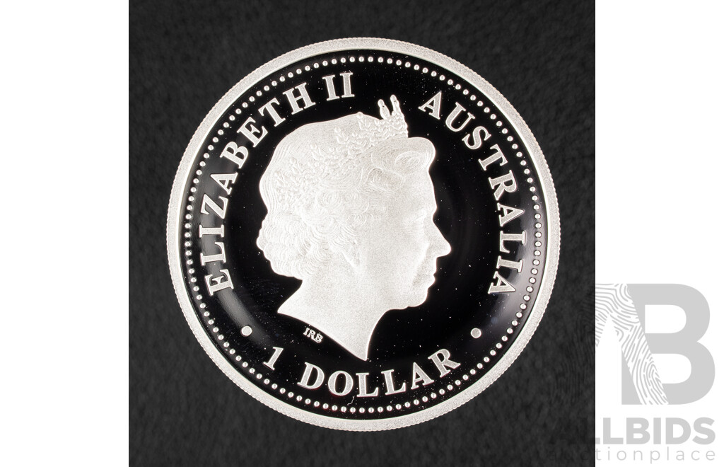 Niue Perth Mint 2009 Silver One Dollar Coin, Australian Antarctic Territory, South Magnetic Pole .999