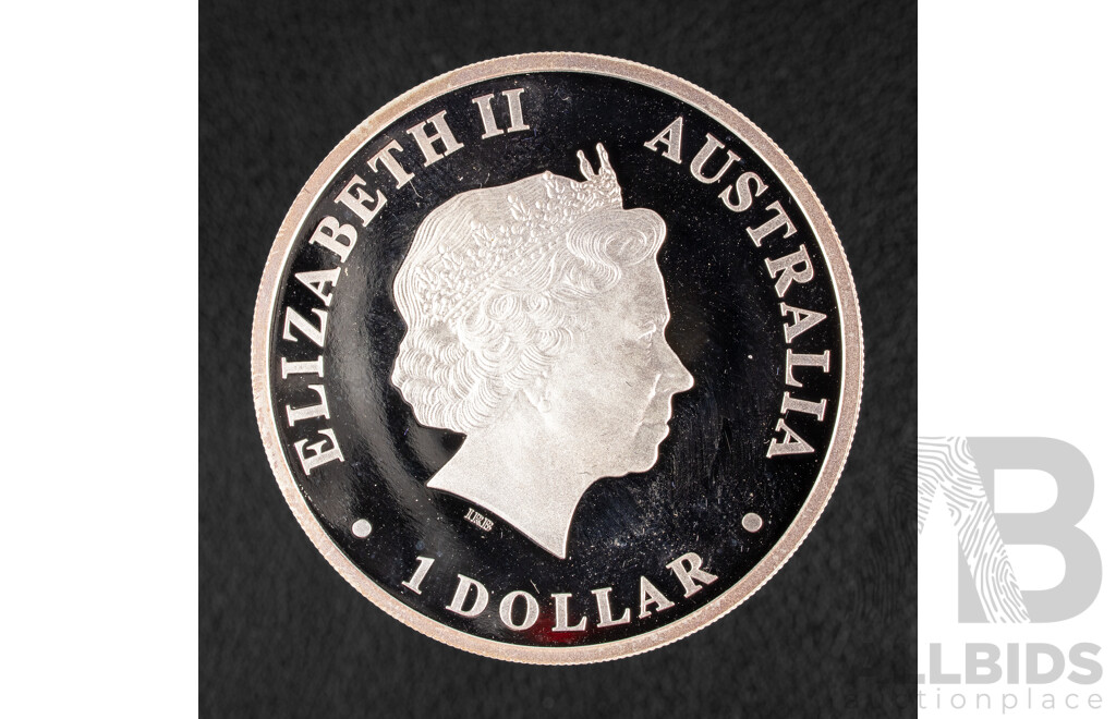 Australian Perth Mint 2011 Silver One Dollar Coin, Australian Antarctic Territory, Killer Whale .999