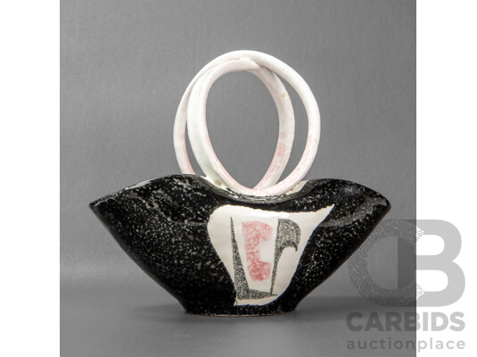 Mid Century Alvino Bagni (Italian 1919-2000) Basket Vase Marked '321/1960, Italy'