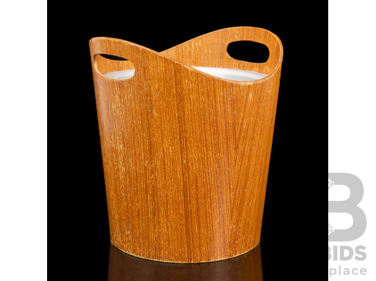 Retro Teak Ice Bucket, Circa 1970s
