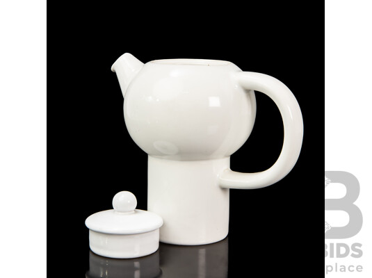 Good Quality Werkstätte Carl Auböck  Designed White Ceramic Teapot