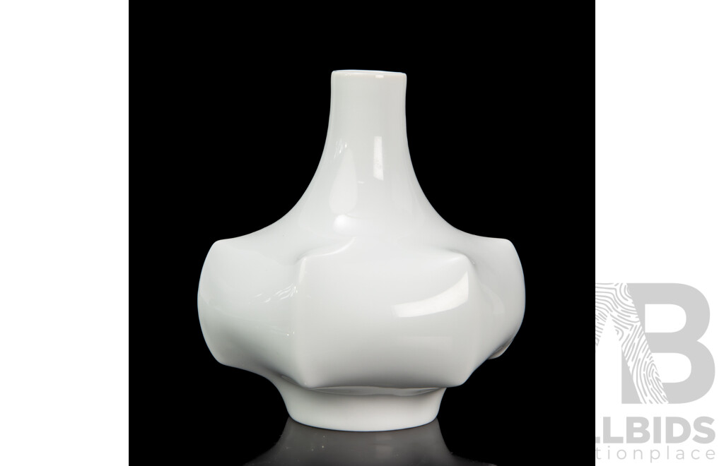 Mid Century Furstenberg Porcelain Vase Designed by Ernst August Sundermann, Circa 1960s