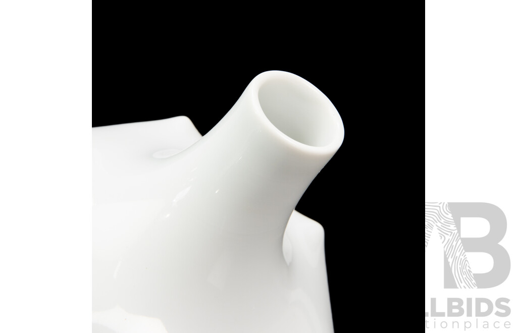 Mid Century Furstenberg Porcelain Vase Designed by Ernst August Sundermann, Circa 1960s