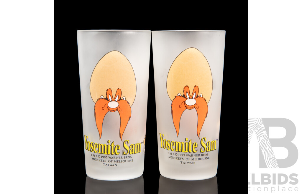 Pair of 1994 Warner Bros Yosemite Sam Glasses