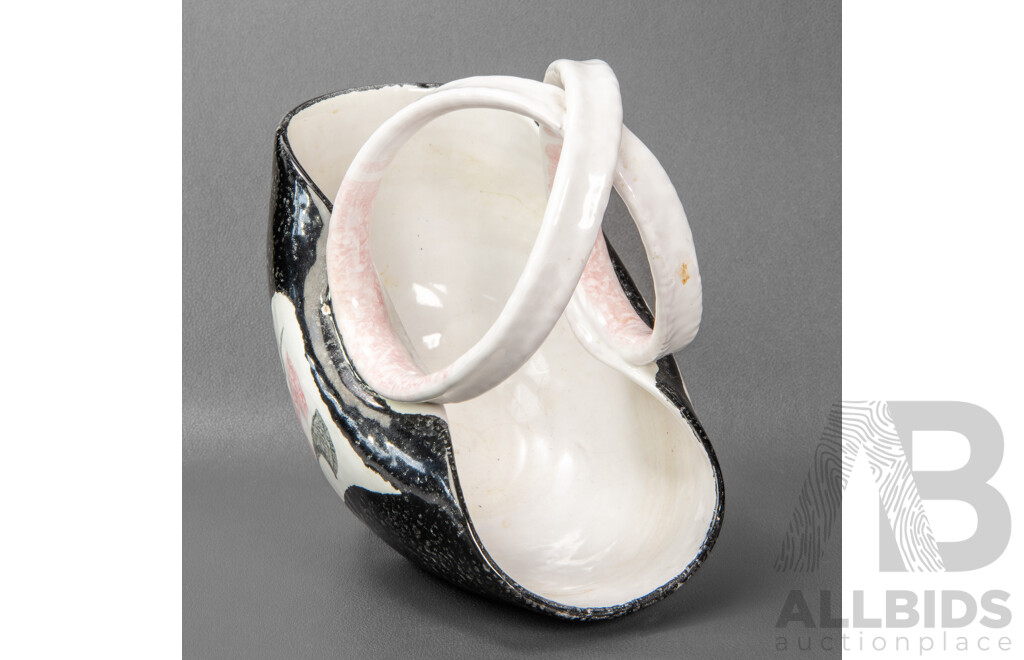 Mid Century Alvino Bagni (Italian 1919-2000) Basket Vase Marked '321/1960, Italy'