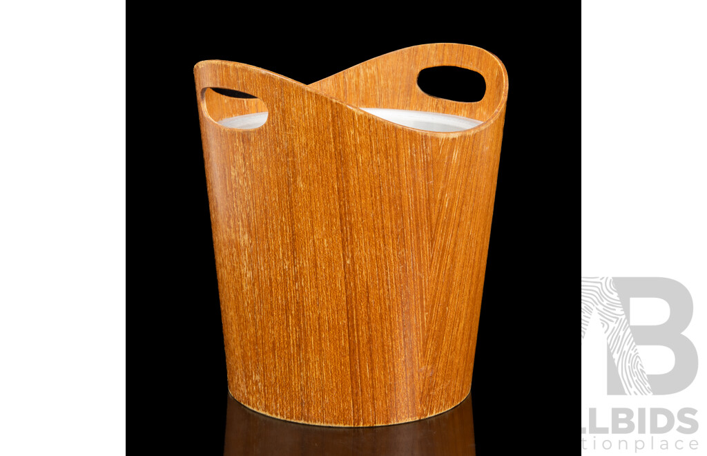 Retro Teak Ice Bucket, Circa 1970s