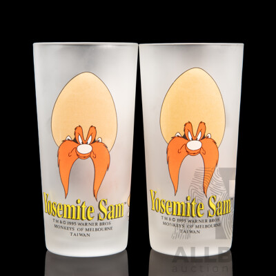 Pair of 1994 Warner Bros Yosemite Sam Glasses