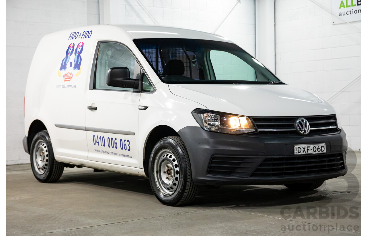 05/2018 Volkswagen Caddy SWB TDI250 2K MY18 3D Van White Turbo Diesel 2.0L