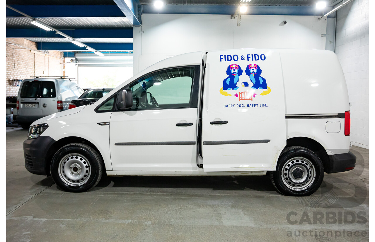 05/2018 Volkswagen Caddy SWB TDI250 2K MY18 3D Van White Turbo Diesel 2.0L