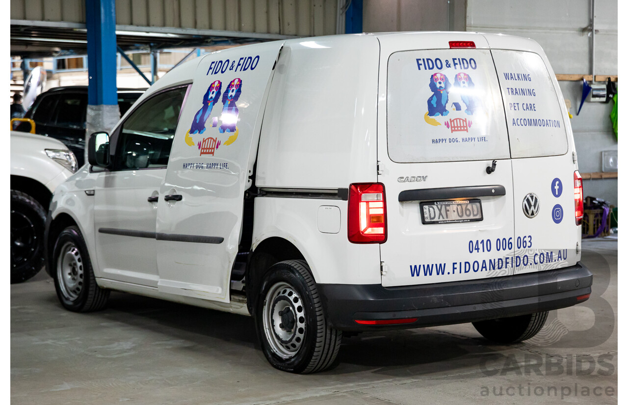 05/2018 Volkswagen Caddy SWB TDI250 2K MY18 3D Van White Turbo Diesel 2.0L