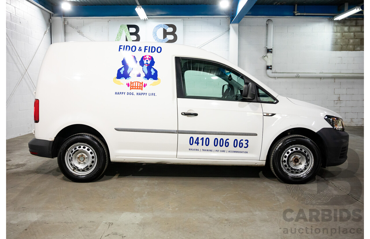 05/2018 Volkswagen Caddy SWB TDI250 2K MY18 3D Van White Turbo Diesel 2.0L