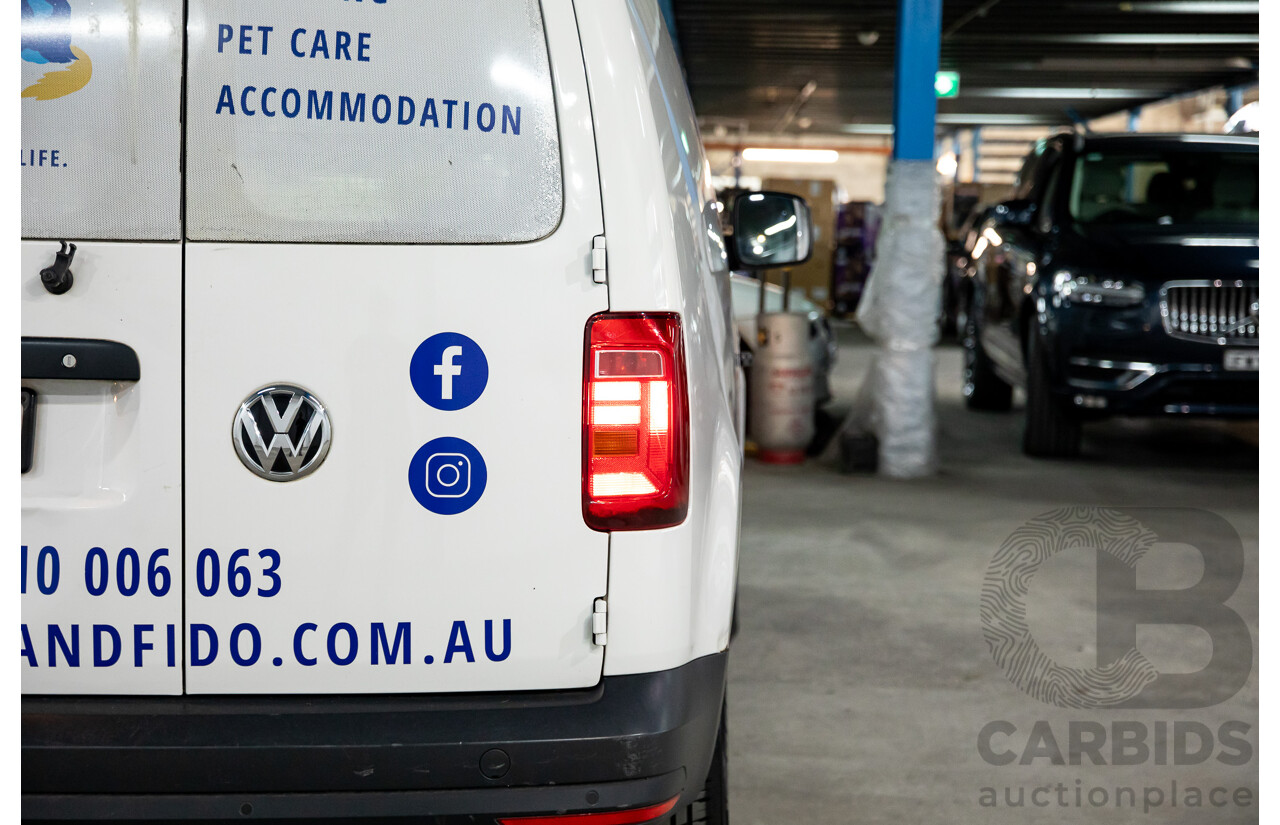 05/2018 Volkswagen Caddy SWB TDI250 2K MY18 3D Van White Turbo Diesel 2.0L