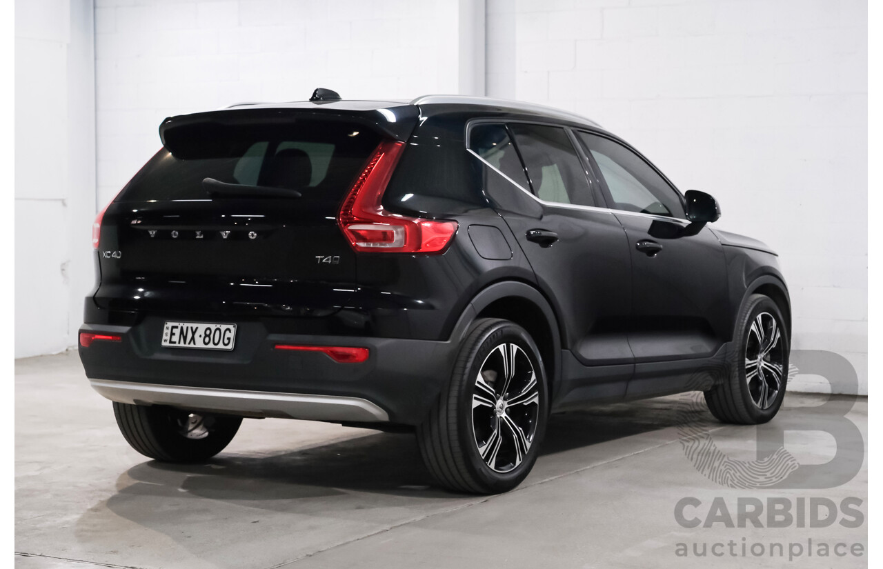 06/2021 Volvo XC40 T4 Inscription (AWD) 536 MY21 4d Wagon Black Turbo Diesel 2.0L