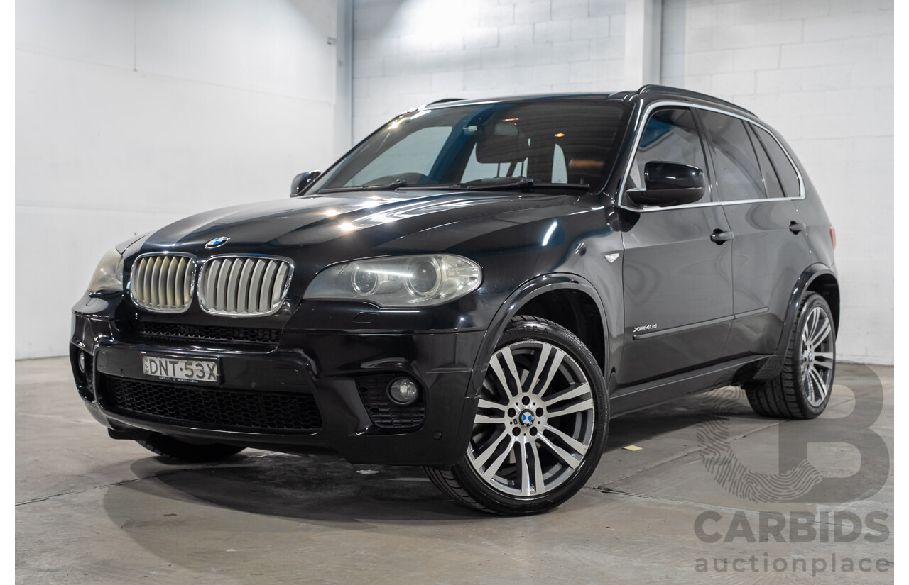 08/2010 BMW X5 xDrive 40d Sport 4x4 E70 MY10 4d Wagon Black Sapphire Metallic Turbo Diesel 3.0