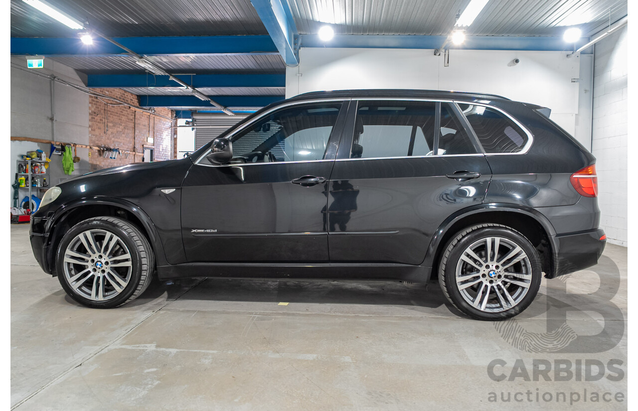 08/2010 BMW X5 xDrive 40d Sport 4x4 E70 MY10 4d Wagon Black Sapphire Metallic Turbo Diesel 3.0