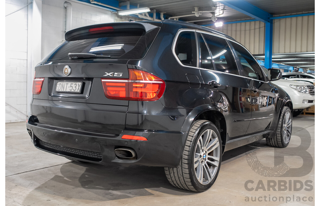 08/2010 BMW X5 xDrive 40d Sport 4x4 E70 MY10 4d Wagon Black Sapphire Metallic Turbo Diesel 3.0