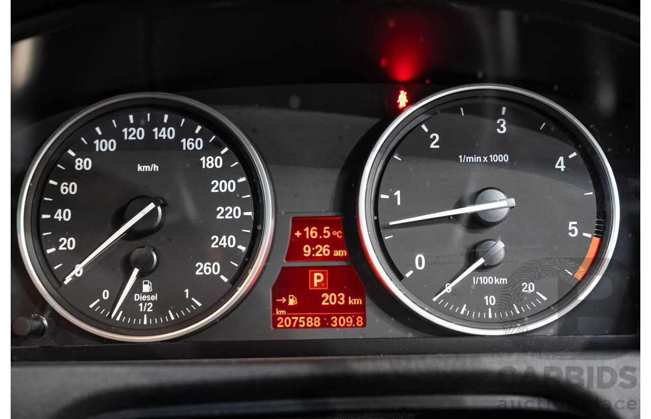 08/2010 BMW X5 xDrive 40d Sport 4x4 E70 MY10 4d Wagon Black Sapphire Metallic Turbo Diesel 3.0
