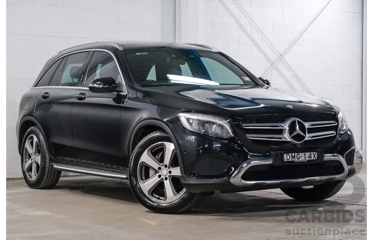 03/2016 Mercedes-Benz GLC 220d AWD 253 4d Wagon Obisidian Black Turbo Diesel 2.1L
