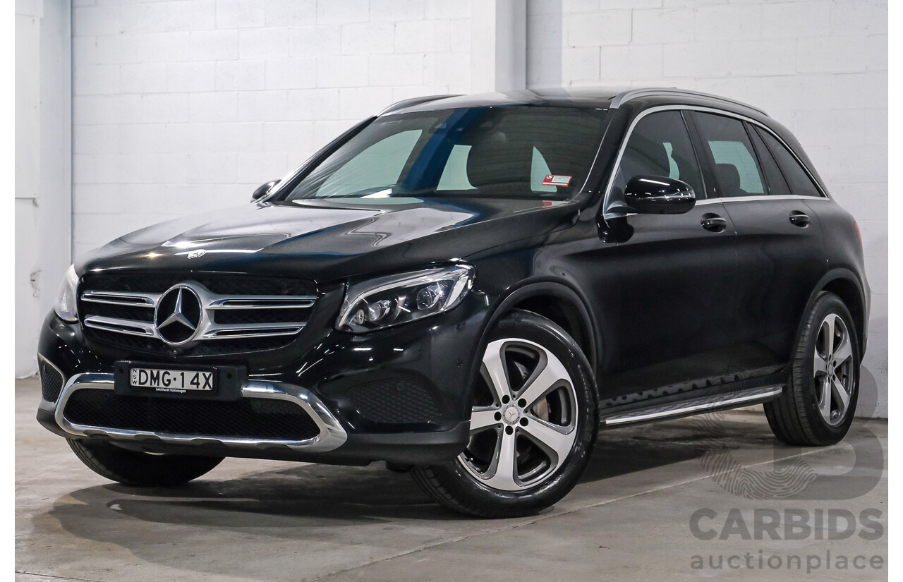 03/2016 Mercedes-Benz GLC 220d AWD 253 4d Wagon Obisidian Black Turbo Diesel 2.1L