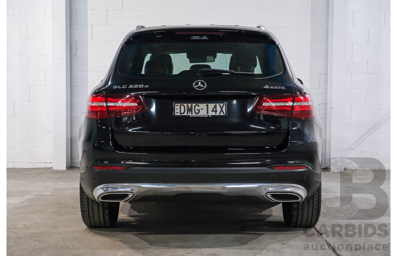 03/2016 Mercedes-Benz GLC 220d AWD 253 4d Wagon Obisidian Black Turbo Diesel 2.1L