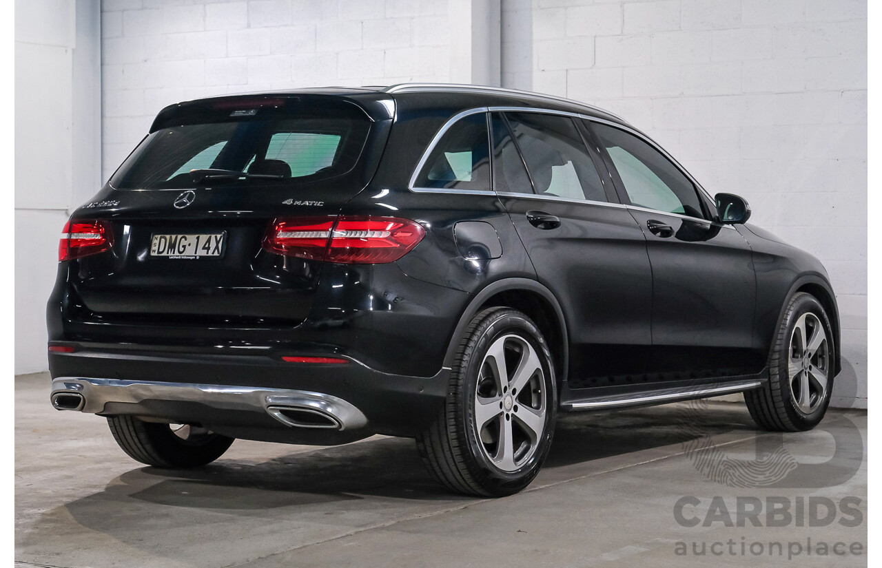 03/2016 Mercedes-Benz GLC 220d AWD 253 4d Wagon Obisidian Black Turbo Diesel 2.1L