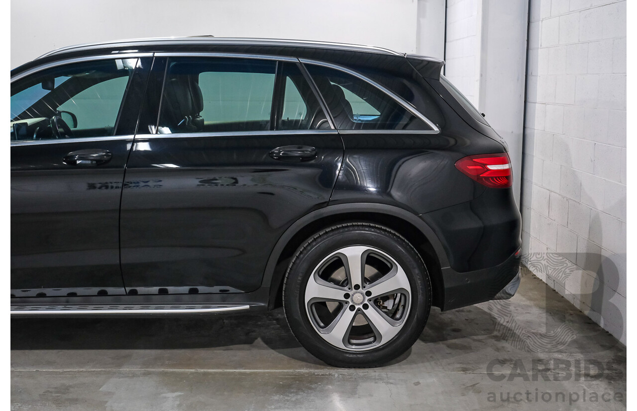 03/2016 Mercedes-Benz GLC 220d AWD 253 4d Wagon Obisidian Black Turbo Diesel 2.1L