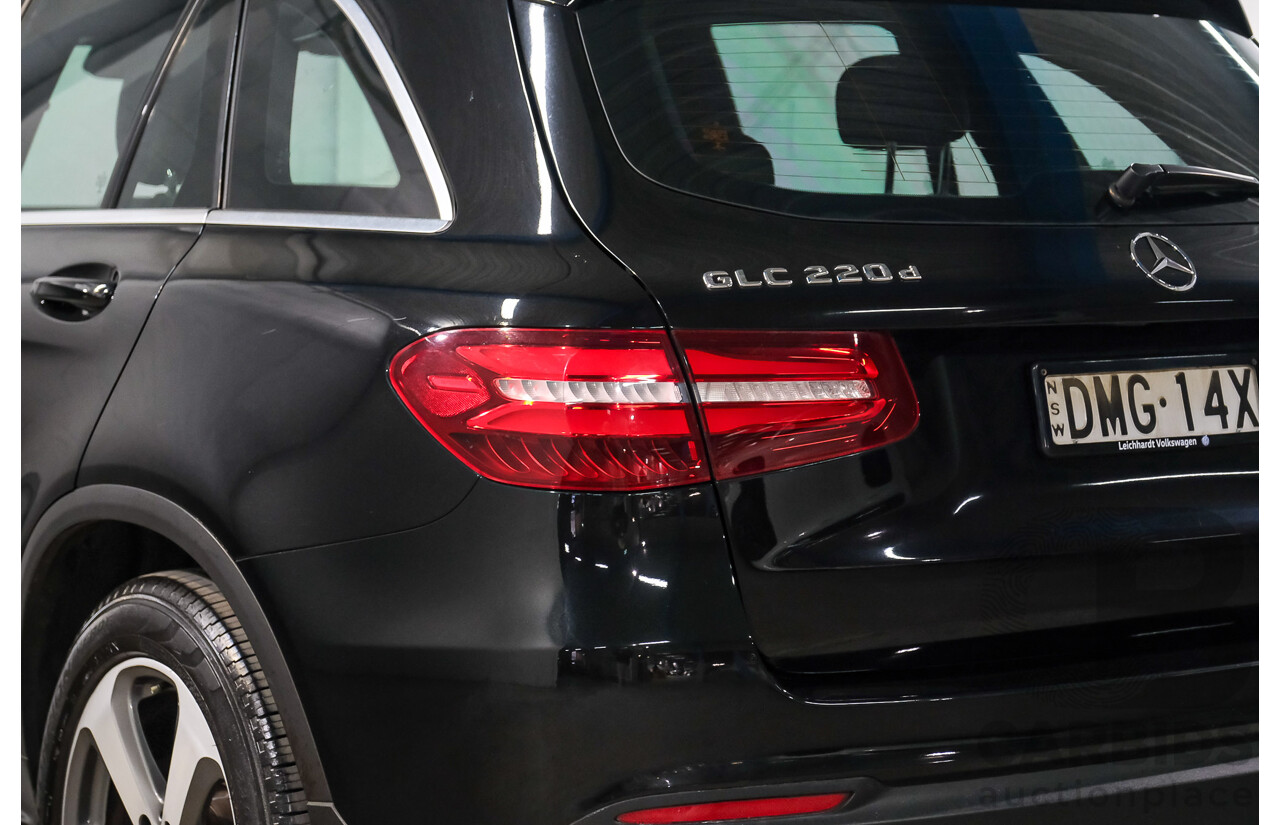 03/2016 Mercedes-Benz GLC 220d AWD 253 4d Wagon Obisidian Black Turbo Diesel 2.1L
