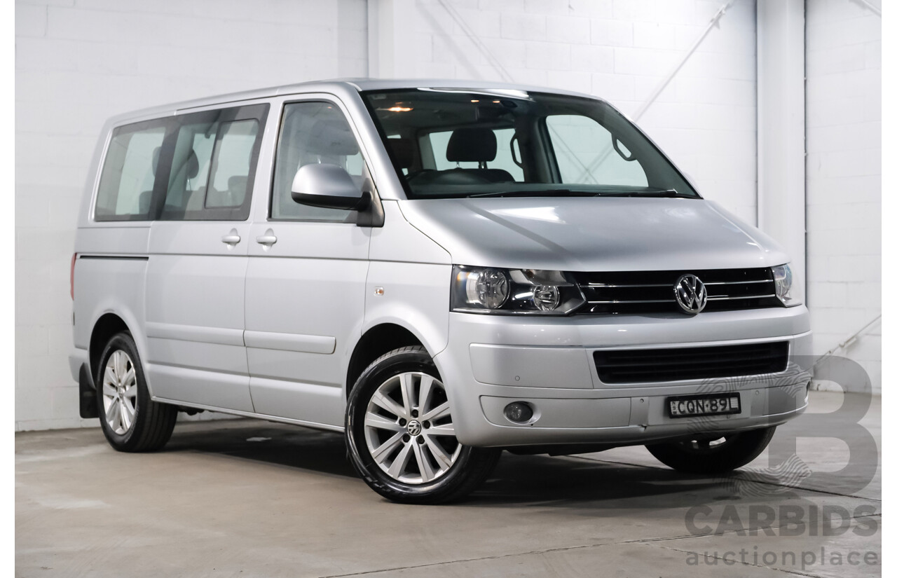 11/2013 Volkswagen Multivan Comfortline TDI340 T5 MY13 4D Wagon Reflex Silver Metallic Turbo Diesel 2.0L