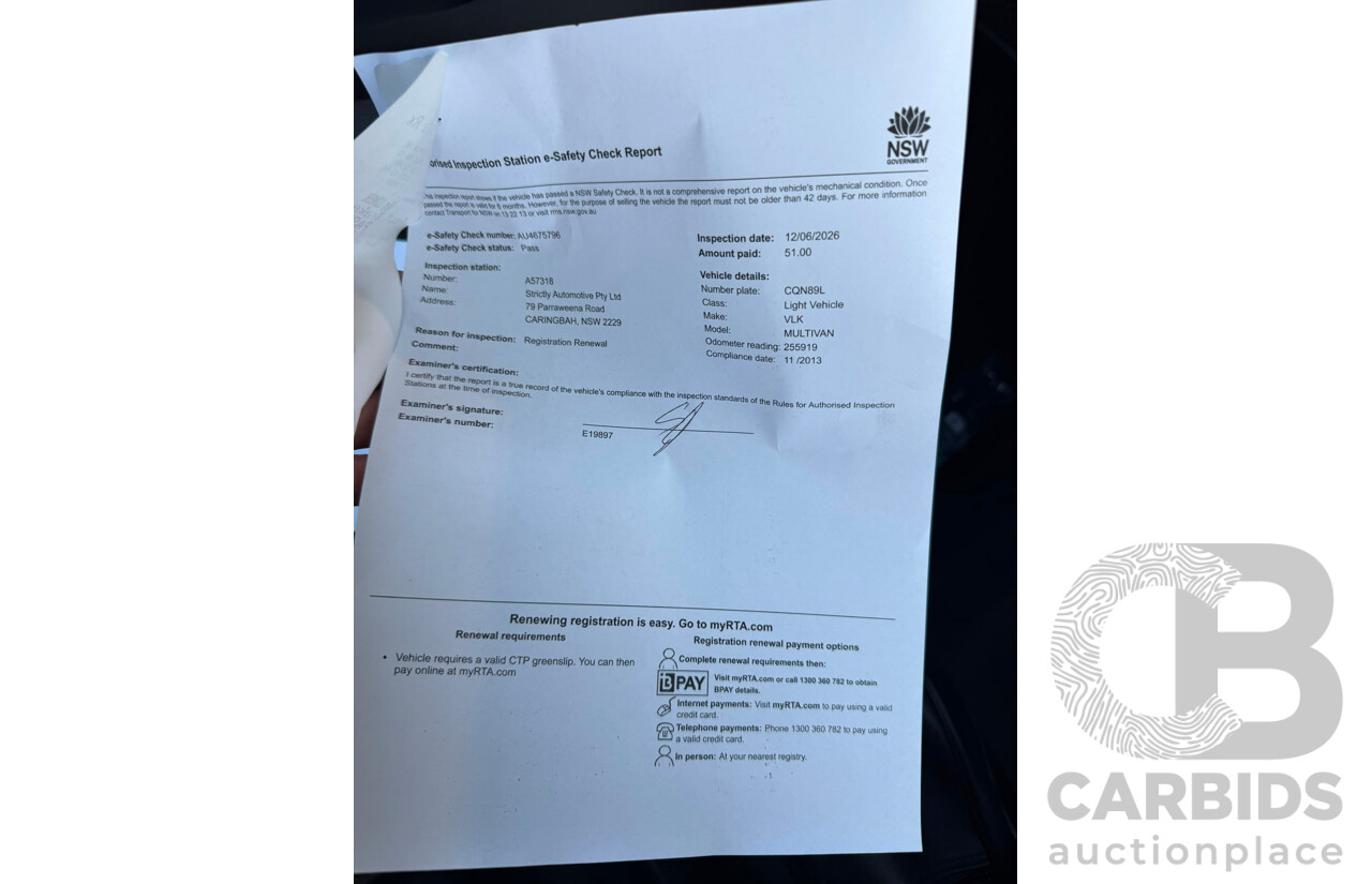 11/2013 Volkswagen Multivan Comfortline TDI340 T5 MY13 4D Wagon Reflex Silver Metallic Turbo Diesel 2.0L