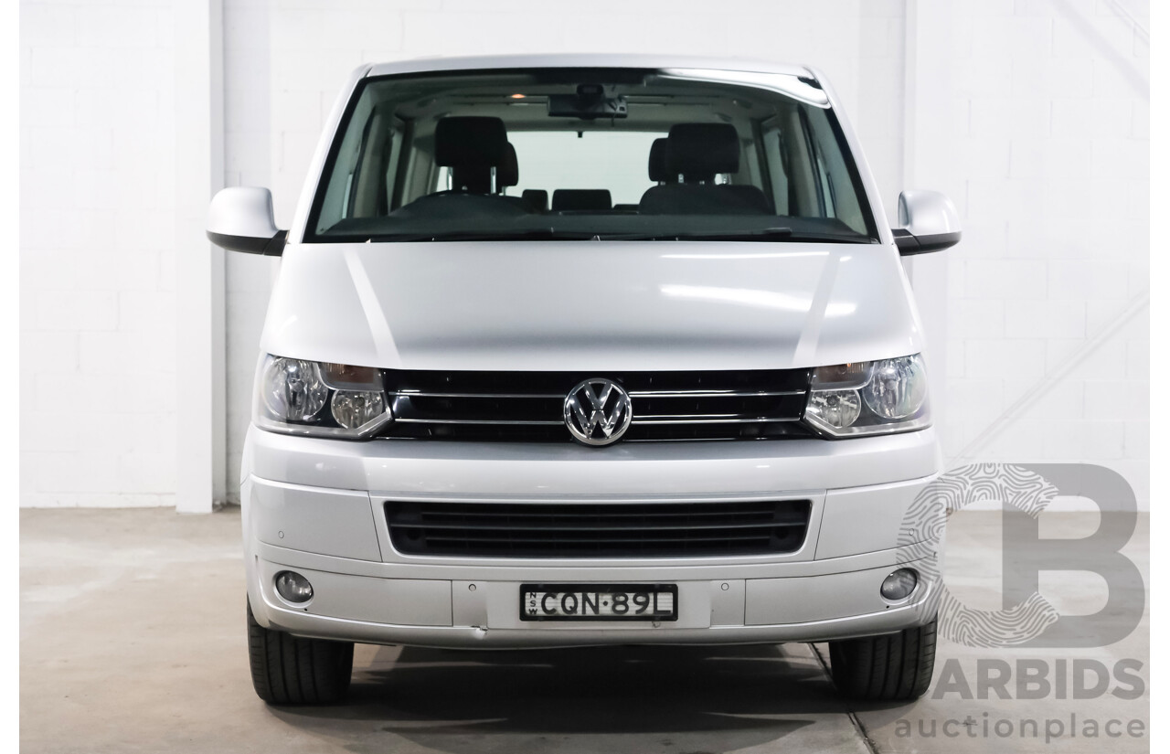 11/2013 Volkswagen Multivan Comfortline TDI340 T5 MY13 4D Wagon Reflex Silver Metallic Turbo Diesel 2.0L