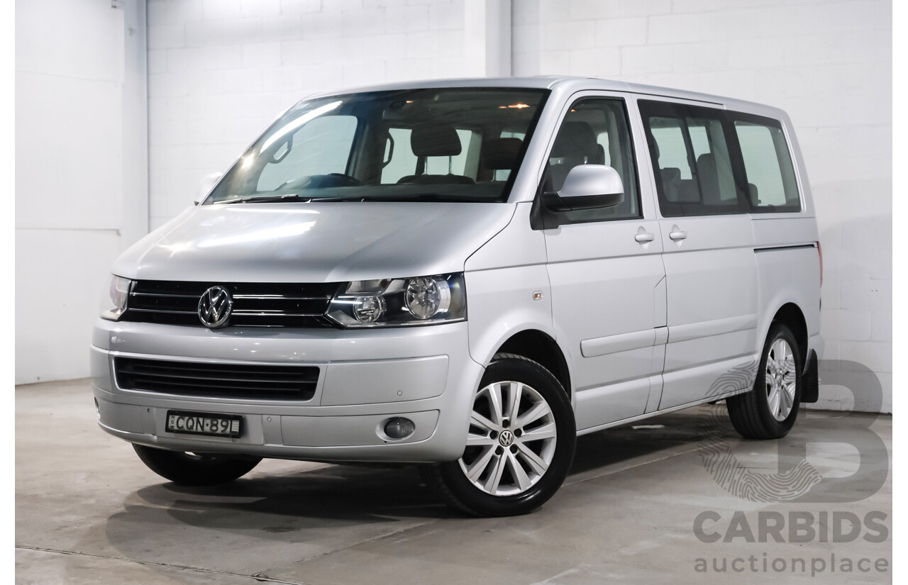 11/2013 Volkswagen Multivan Comfortline TDI340 T5 MY13 4D Wagon Reflex Silver Metallic Turbo Diesel 2.0L