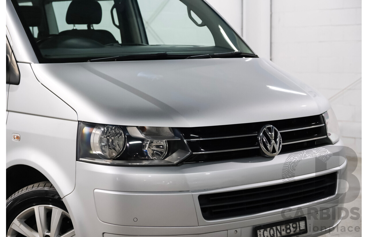 11/2013 Volkswagen Multivan Comfortline TDI340 T5 MY13 4D Wagon Reflex Silver Metallic Turbo Diesel 2.0L